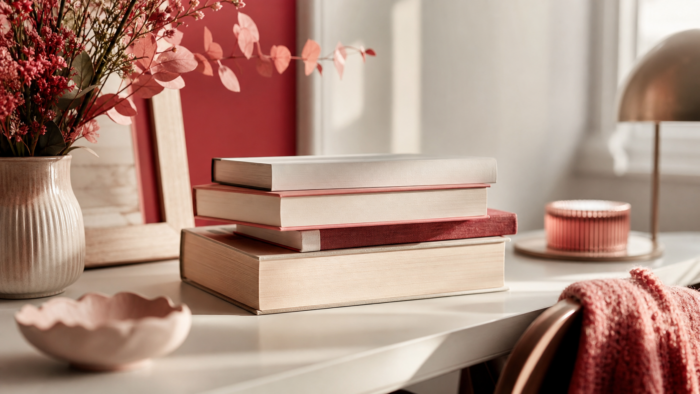 Pile de livres sur une table claire pour illustrer le choix d’un livre